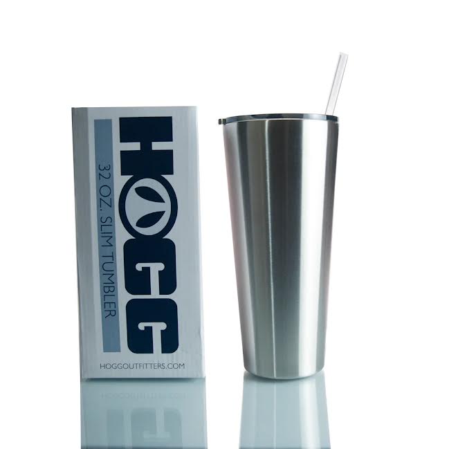 32oz SLIM TUMBLER W/ STRAW