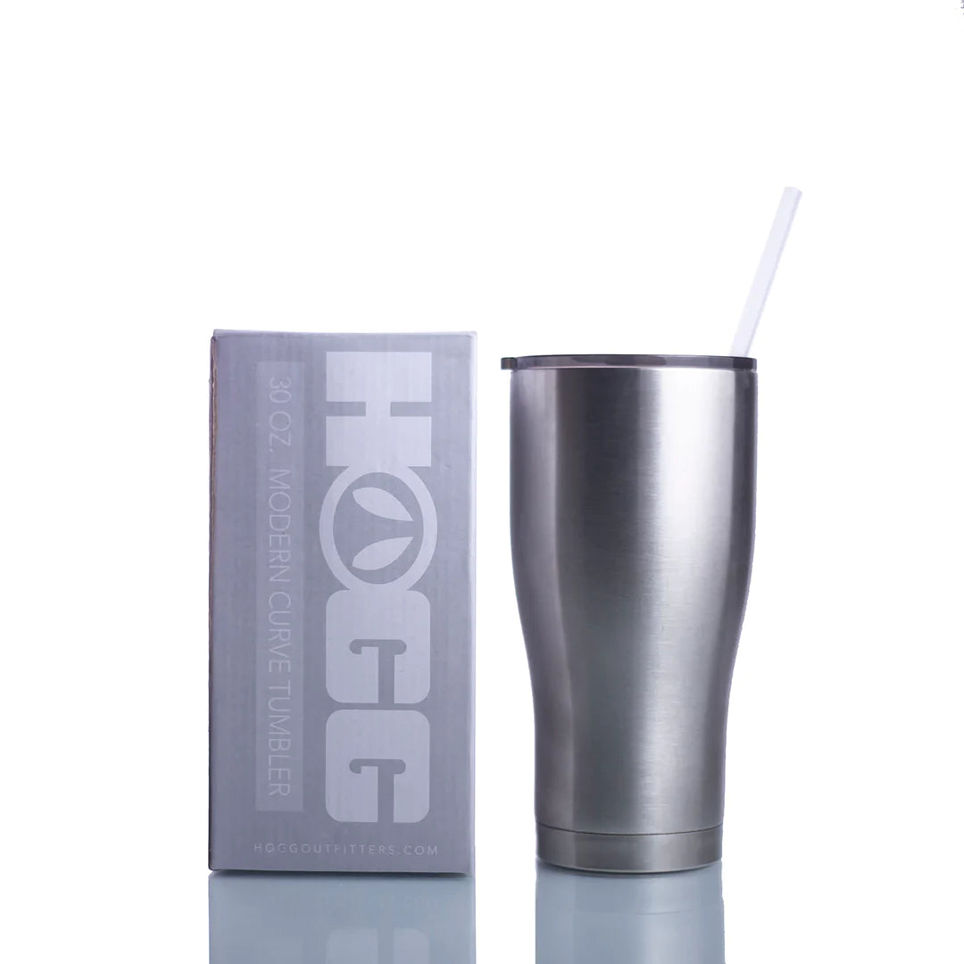 30oz MODERN CURVE TUMBLER W/ STRAW