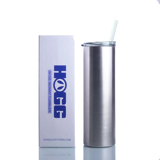 30oz STRAIGHT SKINNY TUMBLER W/ SLIDING LID & STRAW